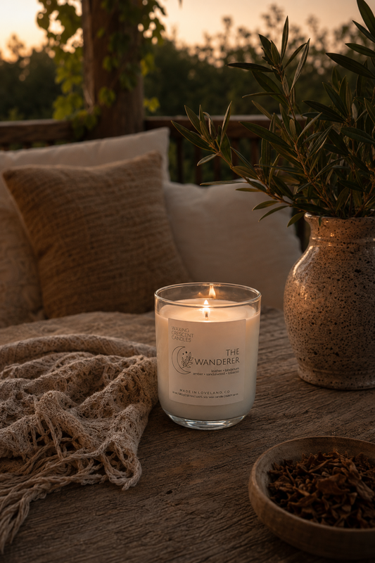 The Wanderer (leather + labdanum + sandalwood + amber + sweet tobacco)