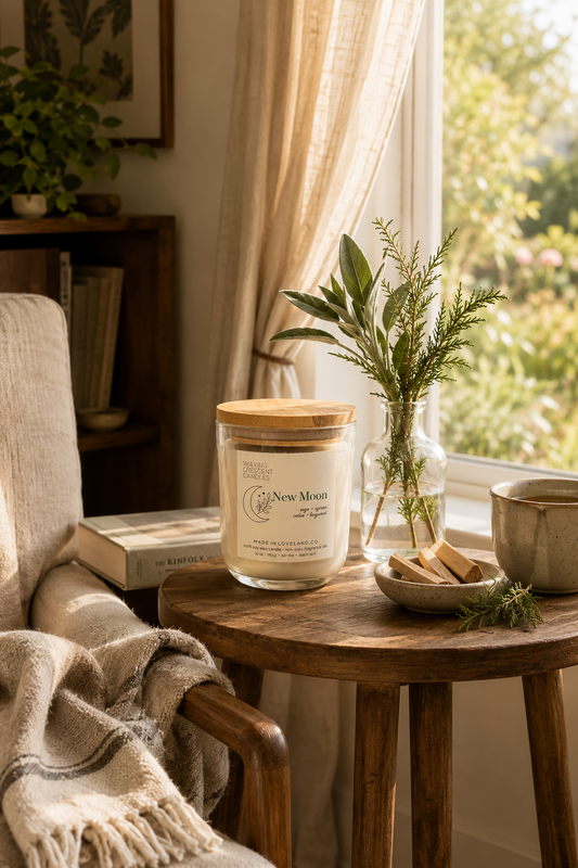New Moon (sage + bergamot + cypress + cedar)