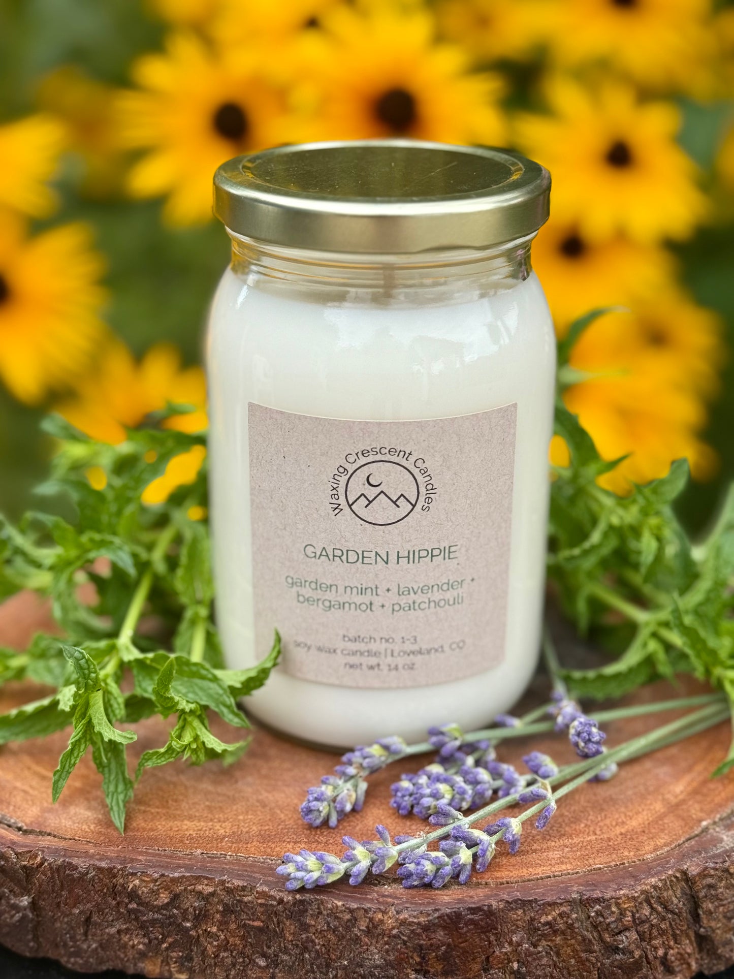 Garden Hippie (lavender + garden mint + bergamot + patchouli)