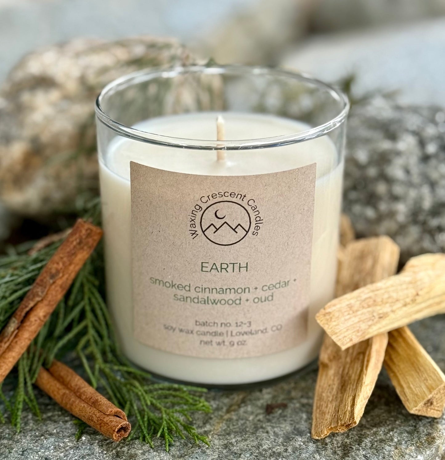 Earth (cedar + sweet cinnamon + smoked oud + sandalwood)