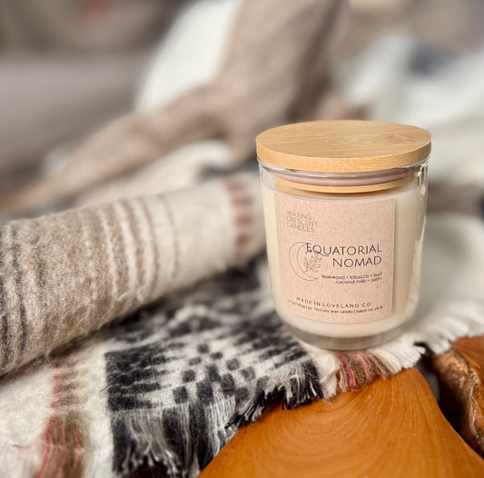 Equatorial Nomad (teakwood + tobacco + smoked oud + coconut milk + palm + patchouli)