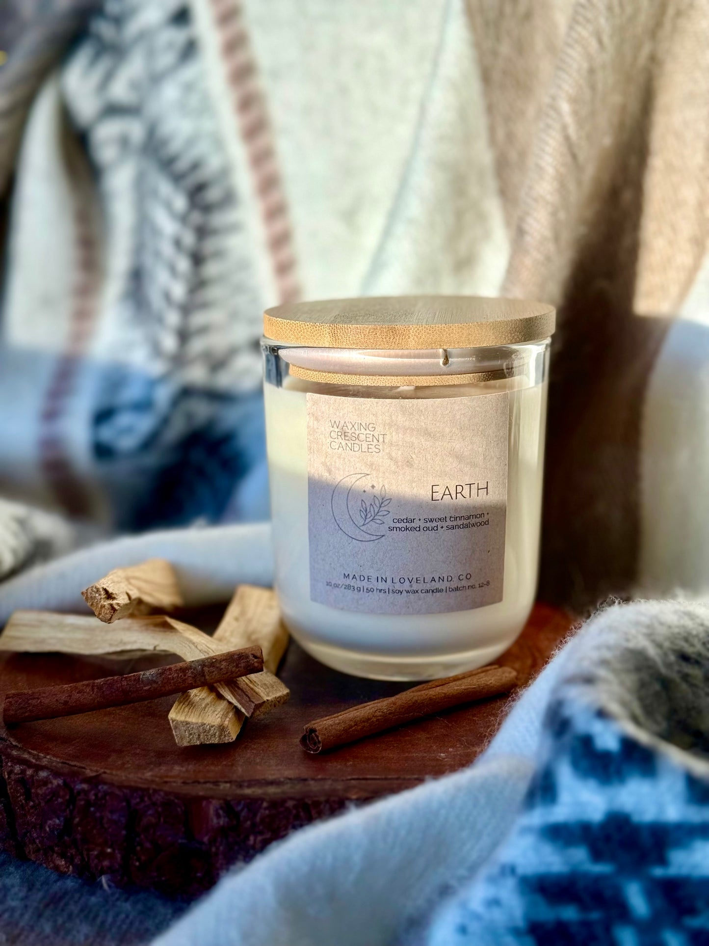 Earth (cedar + sweet cinnamon + smoked oud + sandalwood)