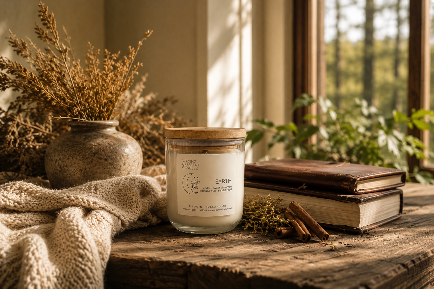 Earth (cedar + sweet cinnamon + smoked oud + sandalwood)