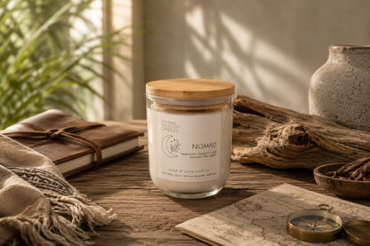Nomad (teakwood + tobacco + smoked oud + coconut milk + palm + patchouli)