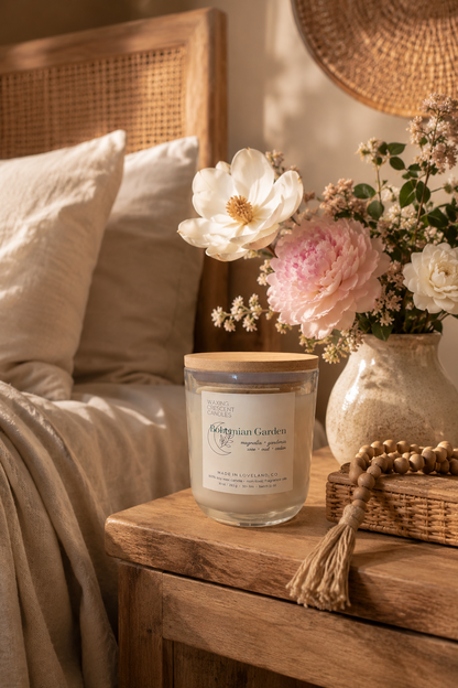 Bohemian Garden (magnolia + peony + gardenia + rose + sandalwood + palo santo + cedar + oud)
