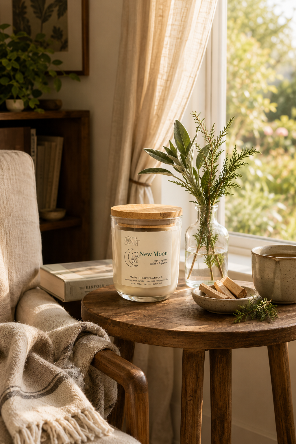 New Moon  (sage + bergamot + cypress + cedar)