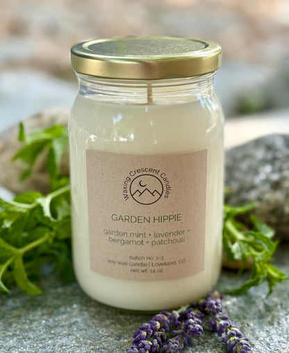 Garden Hippie (lavender + garden mint + bergamot + patchouli)