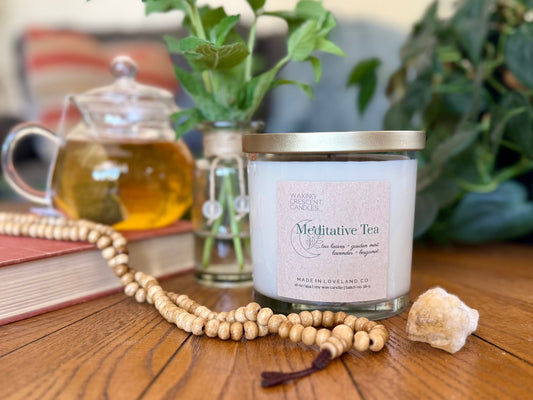 Meditative Tea (tea leaves + garden mint + lavender + bergamot)