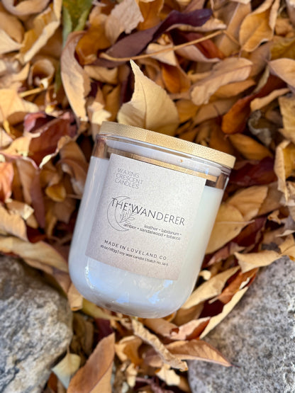 The Wanderer (leather + labdanum + sandalwood + amber + sweet tobacco)