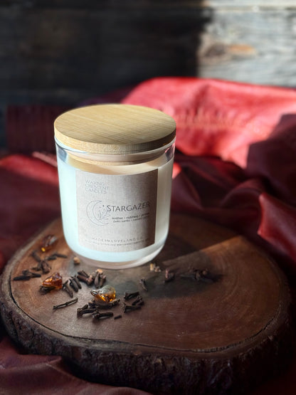 Stargazer (leather + nutmeg + amber + sweet clove + palo santo)