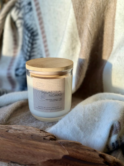 Equatorial Nomad (teakwood + tobacco + smoked oud + coconut milk + palm + patchouli)