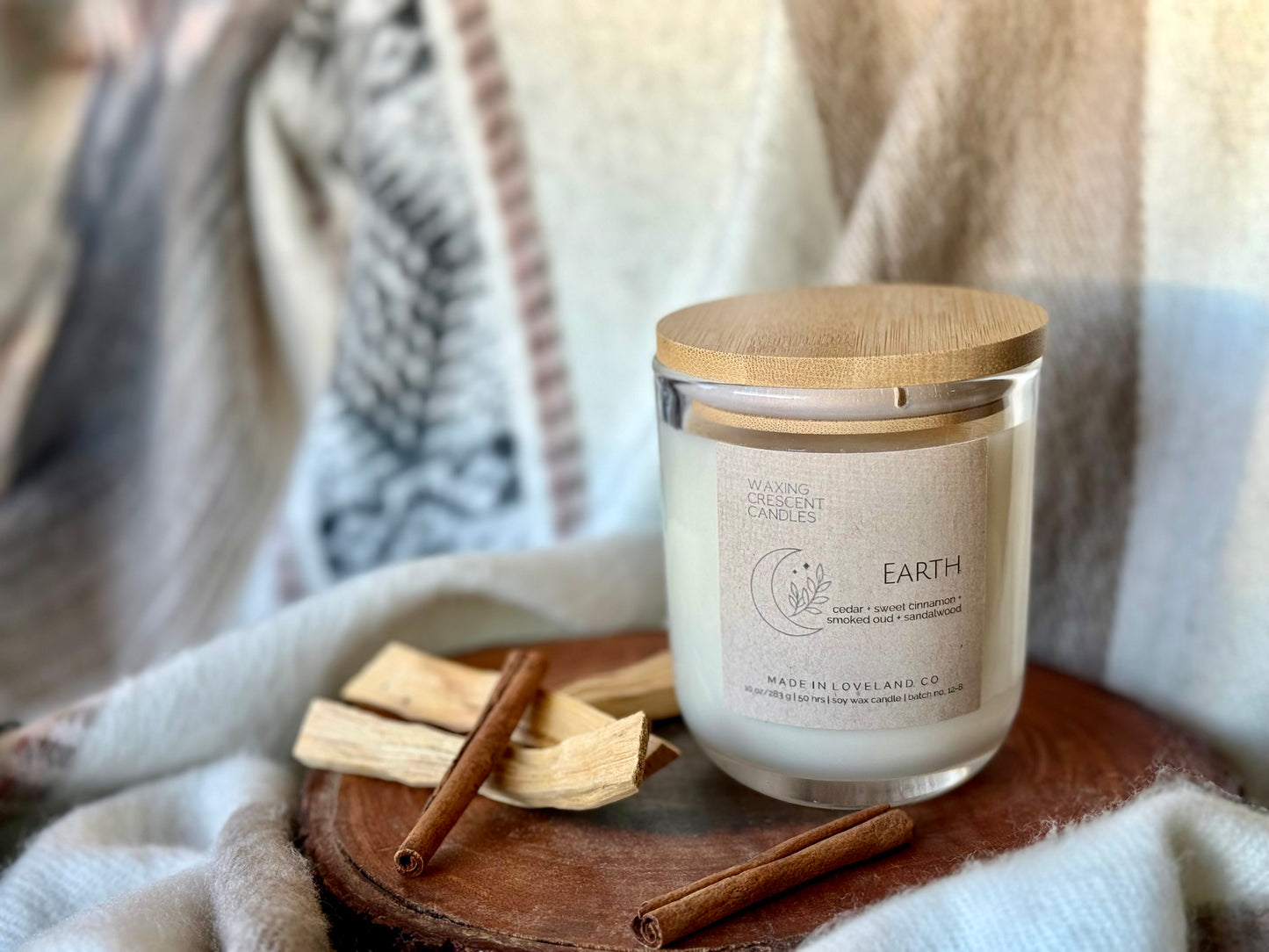 Earth (cedar + sweet cinnamon + smoked oud + sandalwood)