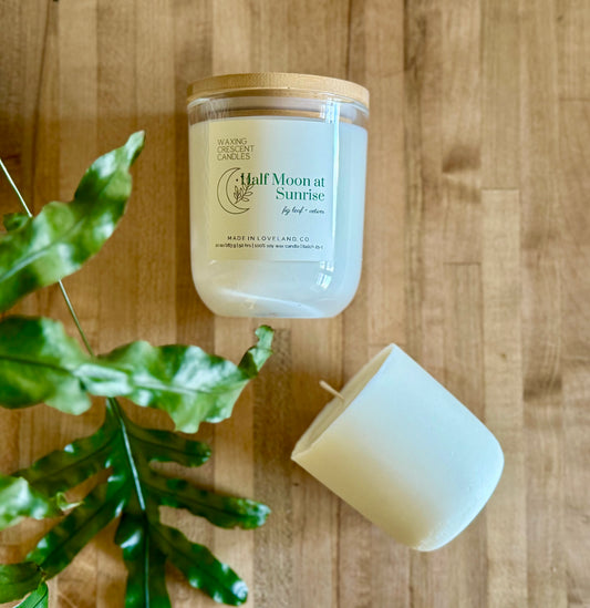 Half Moon at Sunrise (fig leaf + vetiver)