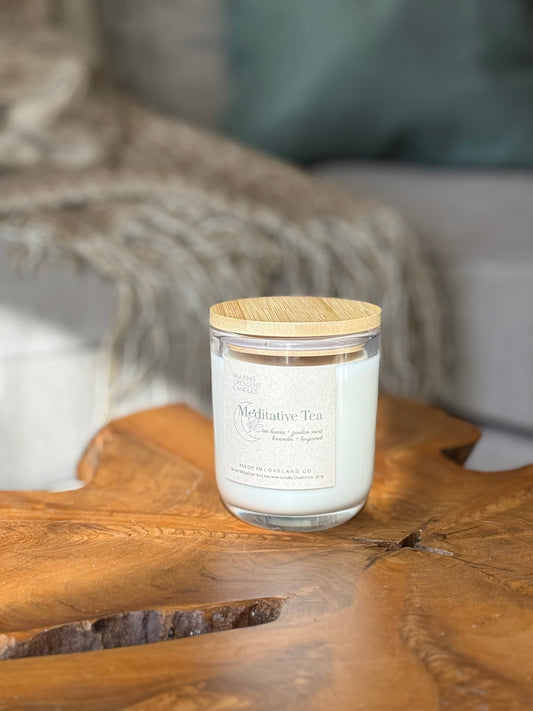 Meditative Tea (tea leaves + garden mint + lavender + bergamot)